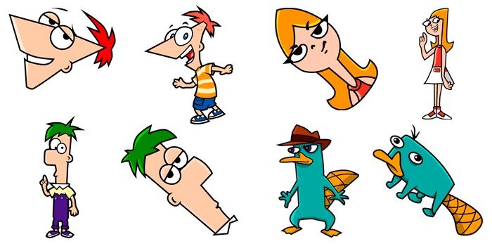 Colección cursores Phineas and Ferb